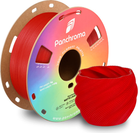 סליל הדפסה למדפסת 3D פילמנט 1 ק"ג 1.75 מ"מ - Panchroma PLA צבע אדום
