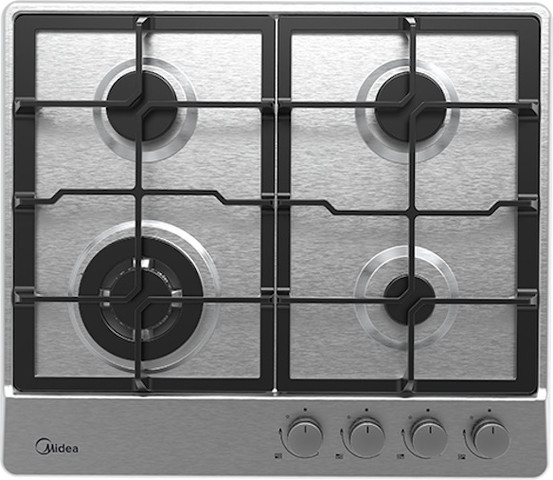 כיריים גז 4 מבערים Midea מידאה 60SJ402 נירוסטה