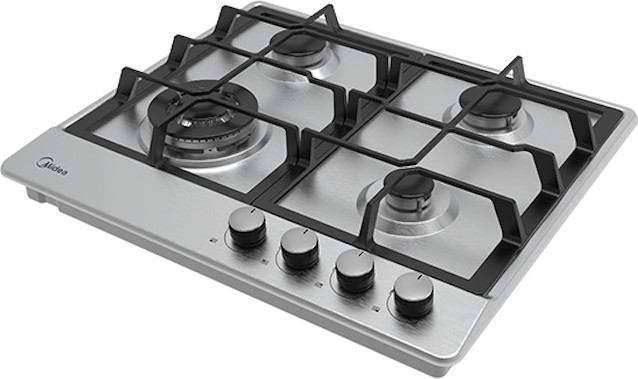 כיריים גז 4 מבערים Midea מידאה 60SJ402 נירוסטה