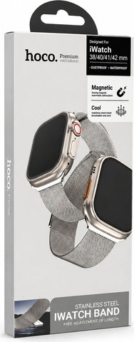 רצועה לאפל ווטש 38/40/41/42 mm ברזל מגנט דגם hoco AS101