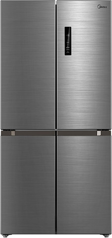 מקרר 4 דלתות 470 ליטר Midea מידאה HQ-611RWEN נירוסטה מוברשת