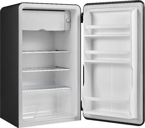 מקרר משרדי בעיצוב רטרו כולל תא הקפאה - 93 ליטר Midea מידאה HS-121LN - שחור