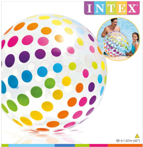 כדור משחק מתנפח ענק 107 ס"מ לבריכה או לים