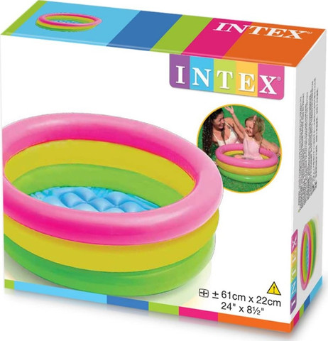 בריכה בצבעי גלידה לתינוקות