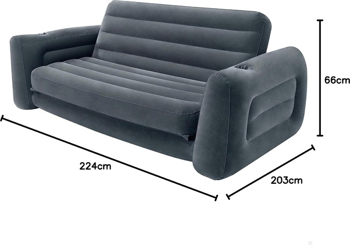 ספה מתנפחת לזוג הנפתחת למיזרון זוגי LOUNGIN AROUND דגם INTEX 66552