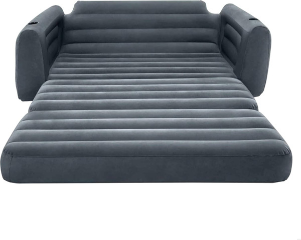 ספה מתנפחת לזוג הנפתחת למיזרון זוגי LOUNGIN AROUND דגם INTEX 66552