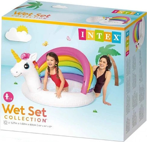 בריכת חד קרן עם גגון מתנפח דגם 57113