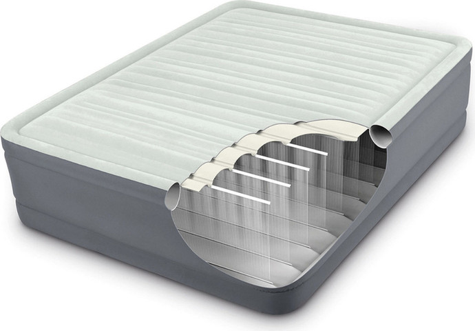 מזרון זוגי מתנפח משאבה מובנית Intex 64904 PremAire Inflatable Double Bed