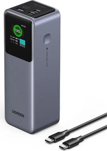 סוללת גיבוי Ugreen Power Bank Nexode 25000mAh PD 200W שחור