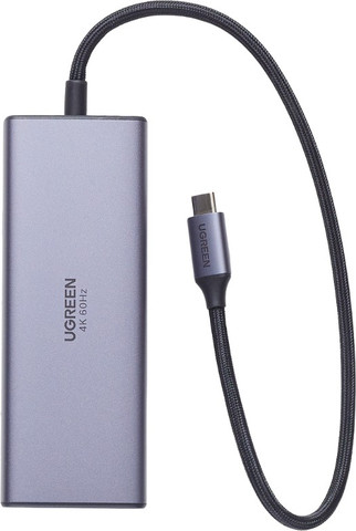תחנת עגינה 7ב-1 UGREEN USB-C HDMI 4K@60Hz אפור