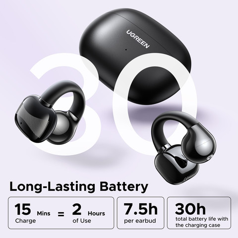 אוזניות אלחוטיות פתוחות Ugreen HiTune S3 TWS Earbuds לבן