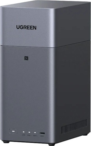 כונן רשת UGREEN NASync DH2300  ענן פרטי חכם לבית ולמשרד אפור