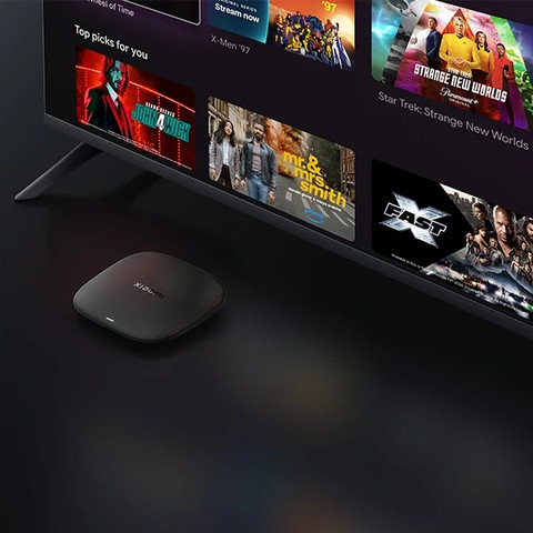 סטרימר 4K Ultra HD דגם Xiaomi TV Box S 3rd Gen בצבע שחור
