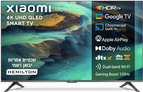 טלוויזיה חכמה 43" 4K UHD QLED ללא שוליים Xiaomi שיאומי TV A Pro 43 (2026) L43MB-APME