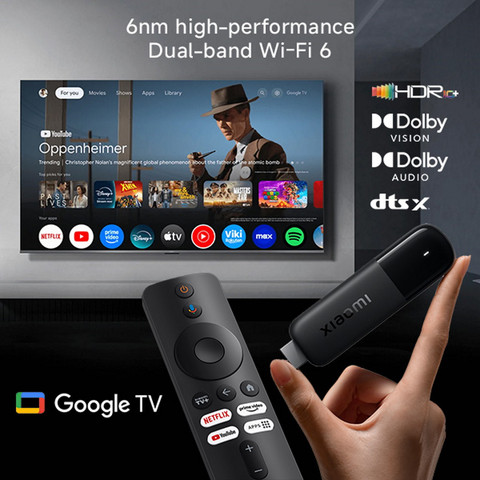 סטרימר אנדרואיד 4K קומפקטי Xiaomi שיאומי TV Stick 4K 2nd Gen