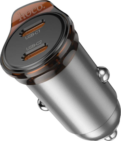 מטען רכב מהיר HOCO NZ16B ‏45W עם שתי יציאות USB-C