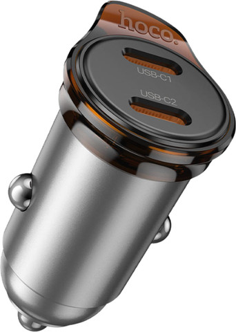 מטען רכב מהיר HOCO NZ16B ‏45W עם שתי יציאות USB-C