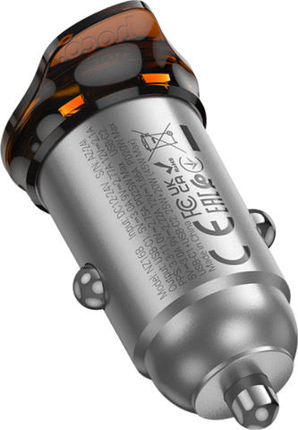 מטען רכב מהיר HOCO NZ16B ‏45W עם שתי יציאות USB-C