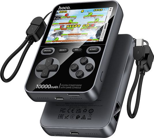 מטען נייד 10,000mAh 20W עם קונסולת משחקים מובנית Hoco Q47 Shine