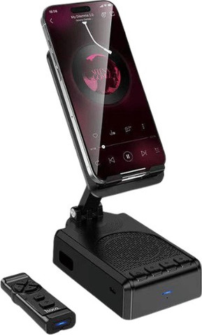 מעמד שולחני לטלפון עם רמקול Bluetooth ושלט רחוק HOCO HC45