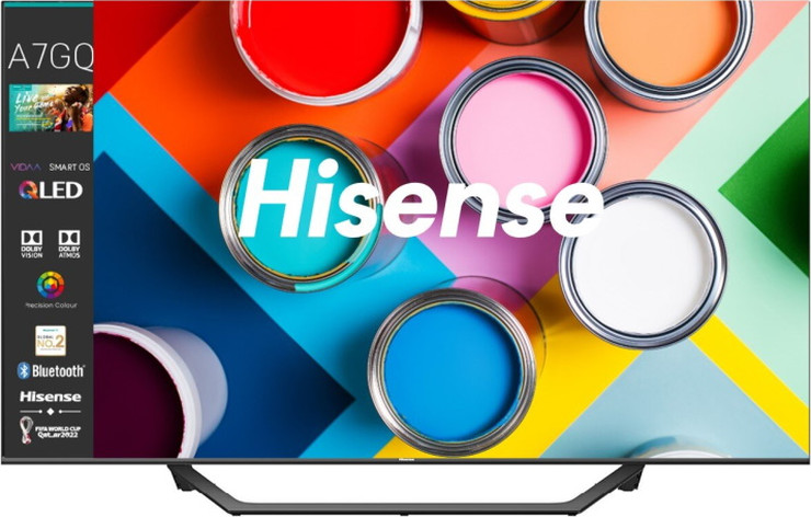 טלוויזיה חכמה 55" Hisense QLED הייסנס 55A7GQ