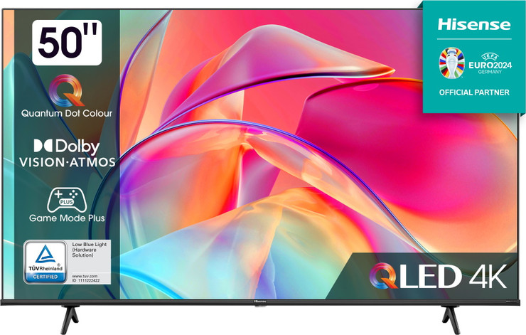 טלוויזיה חכמה 50" Hisense QLED 4K הייסנס 50E7KQ