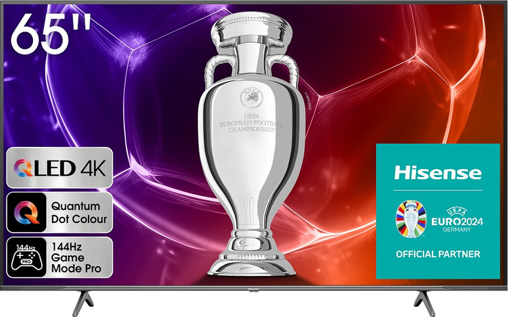 טלוויזיה חכמה "65 Hisense QLED 4K הייסנס 65E7KQ Pro