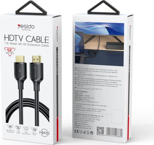 כבל HDTV (HDMI) באורך 1.8 מטר