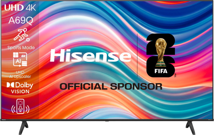 טלוויזיה חכמה 75" Hisense 4K UHD הייסנס 75A69Q