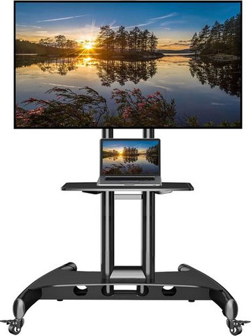 עגלת טלוויזיה ניידת North Bayou AVA1500 למסכים עד "75 – מתקן מתכוונן על גלגלים