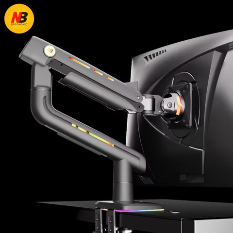 זרוע שולחנית עוצמתית למסכי 32″-60″ | דגם NB F5 - צבע שחור | NB North Bayou