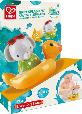 צעצעוע אמבט משנה צבע בהתאם לטמפרטורת המים - פיל שחיין