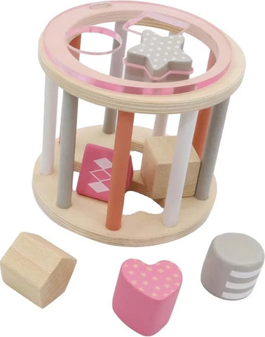 גליל התאמת צורות מעץ - Linda Toys