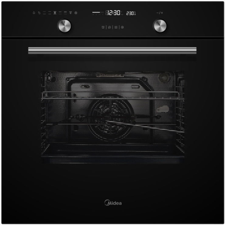 תנור בנוי 70 ליטר כולל מסילות טלסקופיות Midea מידאה N5M90E5-B
