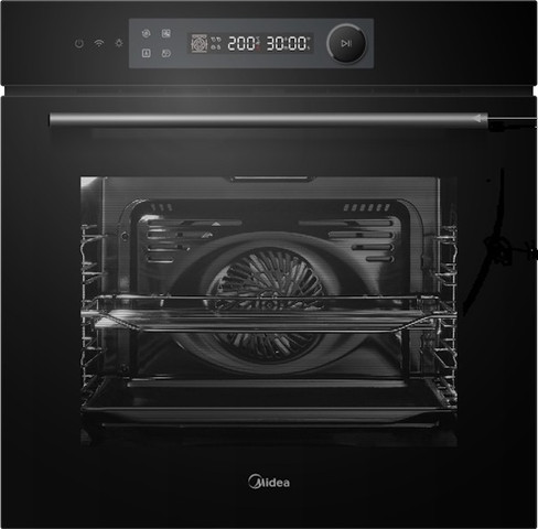 תנור בנוי דיגיטלי - 72 ליטר Midea מידאה BO-AGG3F-BK זכוכית שחורה