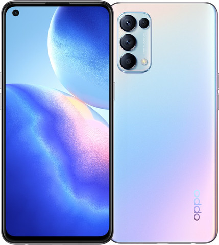 טלפון סלולרי 6.4" OPPO אופו Reno 5 128GB/8GB RAM - סילבר פנטזיה