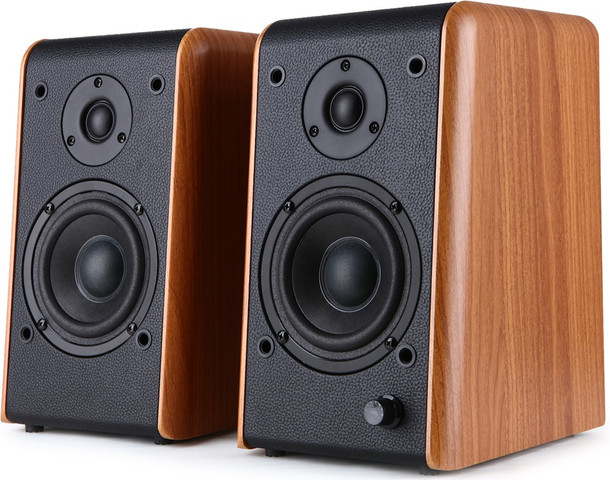 זוג רמקולים מדף Microlab B77 18x2W RMS BT+AUX עץ עץ