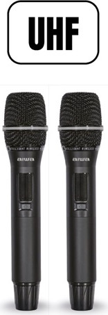 רמקול בידורית אלחוטית Aiwa X400DSP Pro Plus 300W RMS כוללת 2 מיקרופונים אלחוטיים ושלט מקצועי לשליטה מרחוק