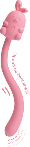 אביזר גירוי גמיש בעיצוב שפן  Cute Bunny Flirting Stick | ,ורוד