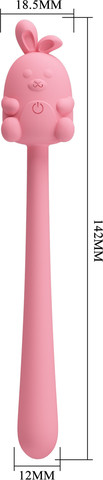 אביזר גירוי גמיש בעיצוב שפן  Cute Bunny Flirting Stick | ,ורוד