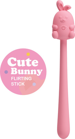 אביזר גירוי גמיש בעיצוב שפן  Cute Bunny Flirting Stick | ,ורוד