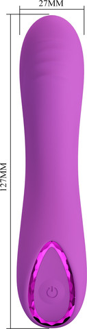 ויברטור נקודת G נטען Pretty Love DJ Dick 10 Vibration Functions ,סגול