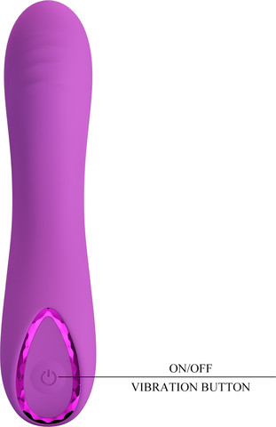 ויברטור נקודת G נטען Pretty Love DJ Dick 10 Vibration Functions ,סגול