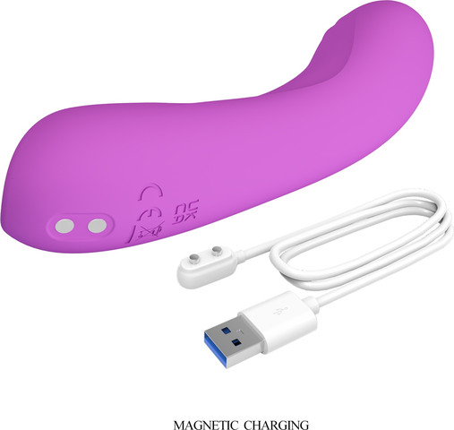 ויברטור נקודת G נטען Pretty Love DJ Dick 10 Vibration Functions ,סגול