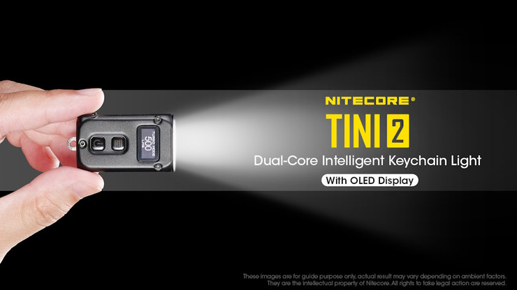 פנס כיס 500 לומנס נטען Nitecore נייטקור TINI2