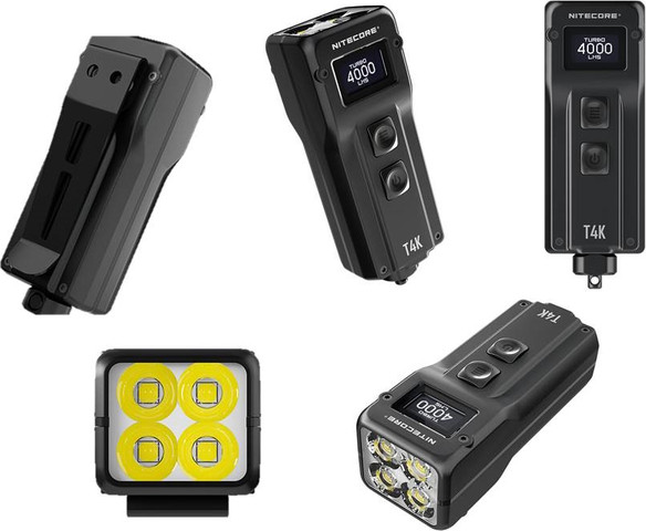 פנס כיס 4000 לומנס נטען Nitecore נייטקור T4K