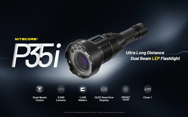 פנס ראש 3000 לומנס Nitecore נייטקור P35i
