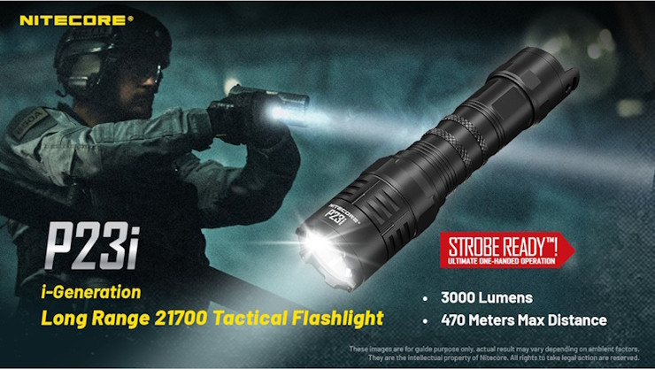 פנס ידני 3000 לומנס נטען Nitecore נייטקור P23i