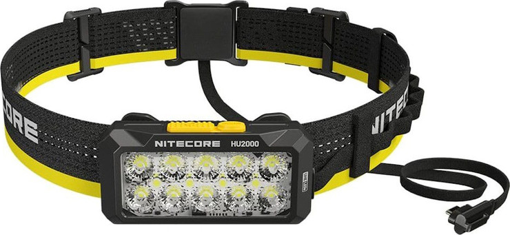 פנס ראש מקצועי 2000 לומנס Nitecore נייטקור HU2000
