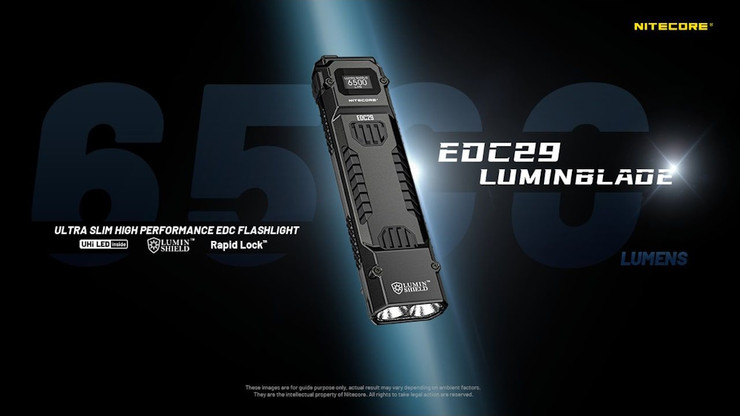 פנס ידני 6500 לומנס נטען Nitecore נייטקור EDC29
